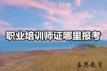 职业培训师证哪里报考 职业培训师报名办理「报名入口」